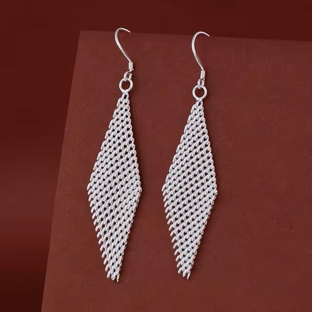 Original 925 Sterling Silver Earrings Hearts For Women Exquisite Student Girlfriend Jewelry Accessories Wedding Fashion Gift dealshavens