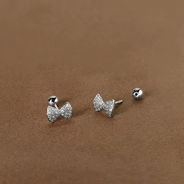 Korean 925 Silver Needle Tragus Piercing Helix Studs Earrings for Women 2Pcs Butterfly Heart Trendy Ear Piercing Body Jewelry dealshavens