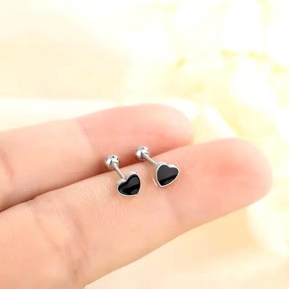 Korean 925 Silver Needle Tragus Piercing Helix Studs Earrings for Women 2Pcs Butterfly Heart Trendy Ear Piercing Body Jewelry dealshavens