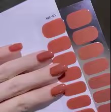 Nail Sticker New Solid Color Adhesive Nail Wraps DIY Nail Polish Film Patch Manicures Transfer Decals Decors Pegatinas Ara Uñas