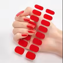 Nail Sticker New Solid Color Adhesive Nail Wraps DIY Nail Polish Film Patch Manicures Transfer Decals Decors Pegatinas Ara Uñas