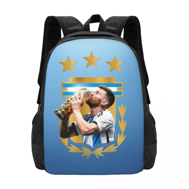 "Football Player 10 Messi Soccer Laptop Backpack"