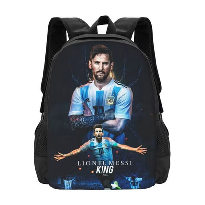 "Football Player 10 Messi Soccer Laptop Backpack"