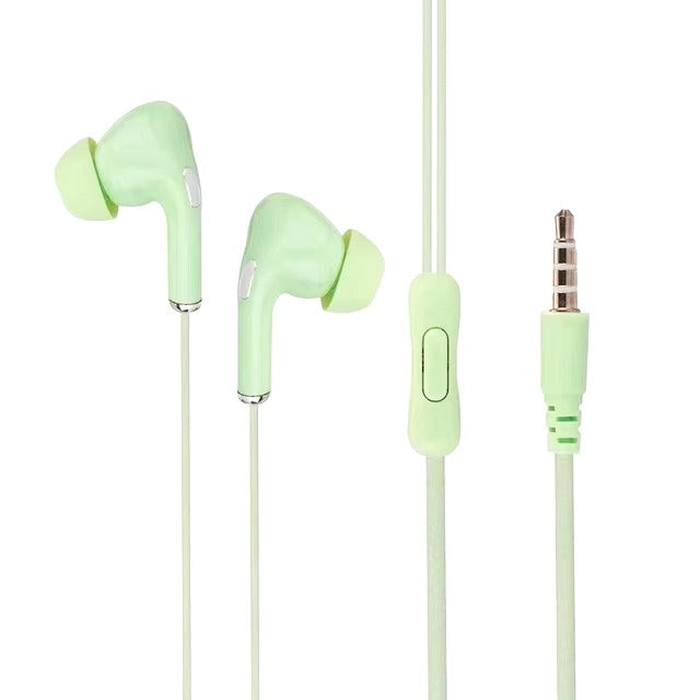 High Definition Wired Earphone 3.5mm In-Ear Control Portable Sport Wired Headset With Mic Wired Headphones For Mobile Phones - Dealshavens