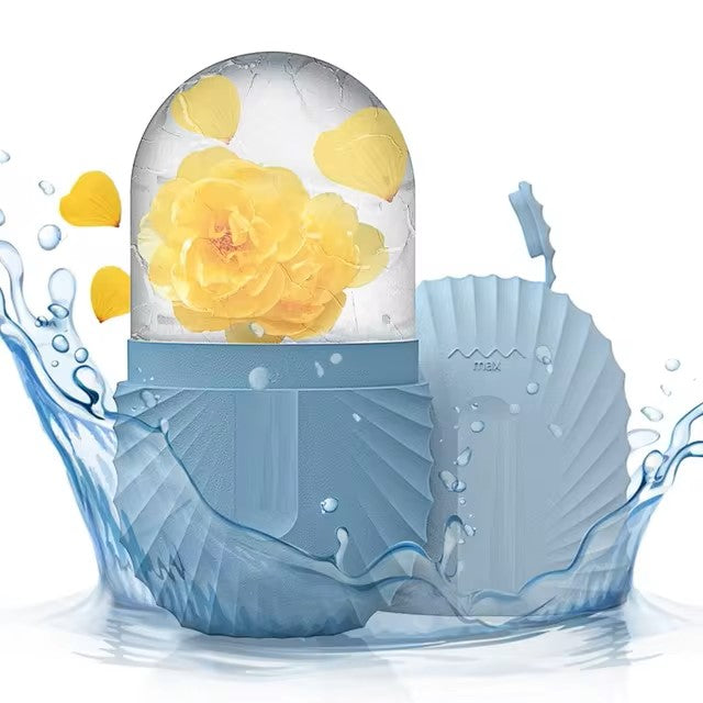 Ice Face Roller Ice Cube Beauty Massage Silicone Ice Mold For Eye Puffiness Ice Facial Roller Shrink Pores - Dealshavens