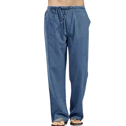 Fashion Mens Linen Wide Pants Korean Trousers Oversize Sports Streetwear Male Spring Yoga Pants Casual Men Clothing Sweatpants