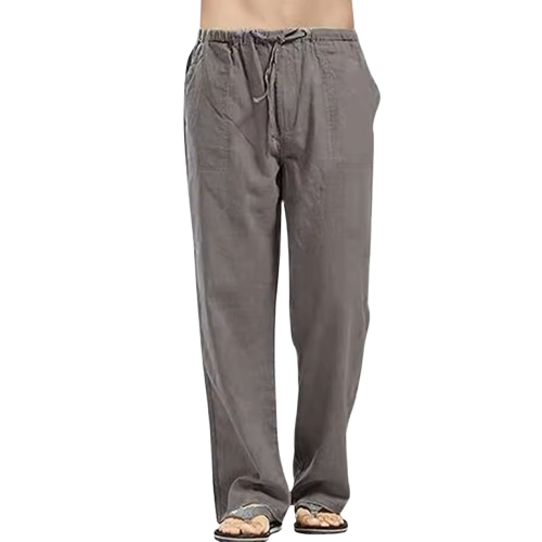 Fashion Mens Linen Wide Pants Korean Trousers Oversize Sports Streetwear Male Spring Yoga Pants Casual Men Clothing Sweatpants