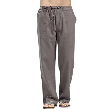 Fashion Mens Linen Wide Pants Korean Trousers Oversize Sports Streetwear Male Spring Yoga Pants Casual Men Clothing Sweatpants