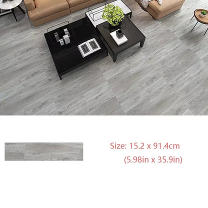 Self-Adhesive Wood Grain Floor Wallpaper Waterproof Wall Sticker Bedroom Living Room Toilet Kitchen Home Decor Floor Sticker Dealshavens