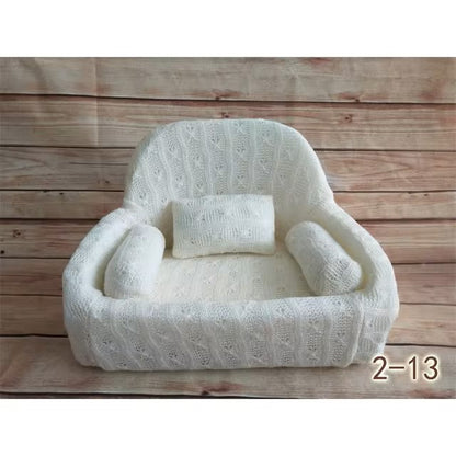 Newborn Photography Props MINI Sofa Chair Full Moon Baby Shooting Sofa Baby Taking Pictures Soft Small Seat Solid Color Sofa - Dealshavens