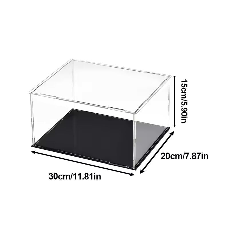 Clear Acrylic Display Case Dustproof Toy Car Trucks Vans Model Box Collection Storage Countertop Show Box