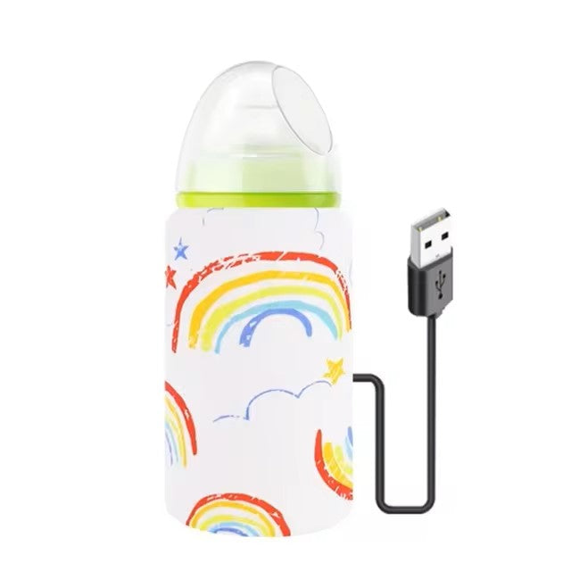 USB Milk Water Bottle Warmer Travel Stroller Insulated Baby Nursing Bottle Heater Newborn Infant Portable Bottle Feeding Warmers - Dealshavens