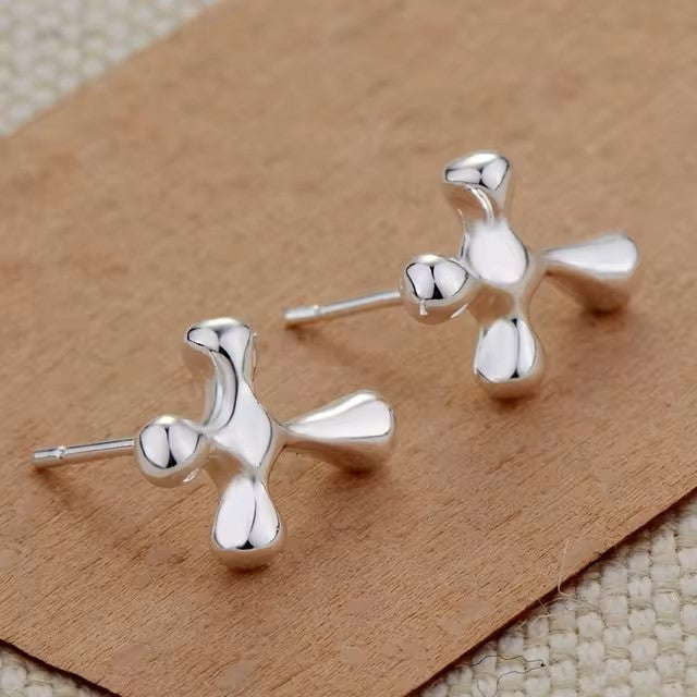 Original 925 Sterling Silver Earrings Hearts For Women Exquisite Student Girlfriend Jewelry Accessories Wedding Fashion Gift dealshavens