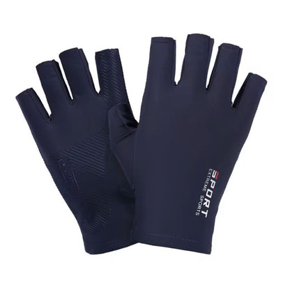 "Half-Finger Ice Silk Gloves for Cycling & Outdoor"