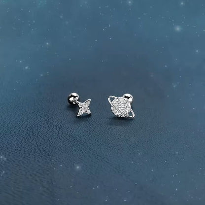 Korean 925 Silver Needle Tragus Piercing Helix Studs Earrings for Women 2Pcs Butterfly Heart Trendy Ear Piercing Body Jewelry dealshavens