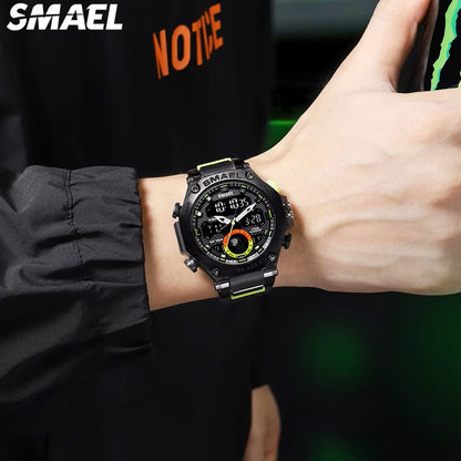 SMAEL 8069 SMAEL Astro Alloy Multi functional Student Watch for Leisure Sports Versatile Dual Display Electronic Watch