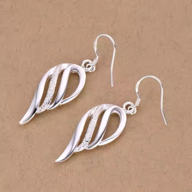 Original 925 Sterling Silver Earrings Hearts For Women Exquisite Student Girlfriend Jewelry Accessories Wedding Fashion Gift dealshavens