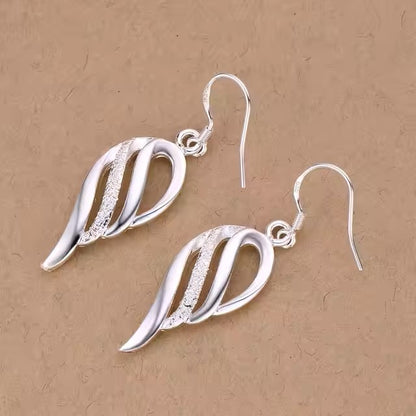 Original 925 Sterling Silver Earrings Hearts For Women Exquisite Student Girlfriend Jewelry Accessories Wedding Fashion Gift dealshavens