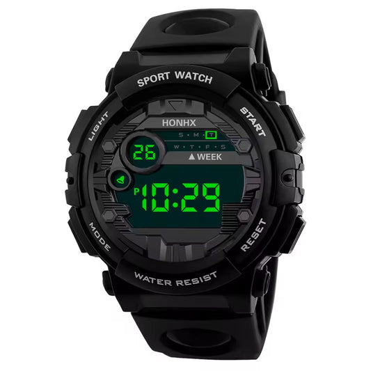 Mens Watch Classic All-Match Digital Watch Luminous Led Display