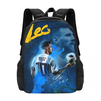 "Football Player 10 Messi Soccer Laptop Backpack"