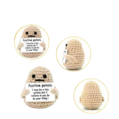 Positive Energy Plush Potato Hug Doll – Handmade