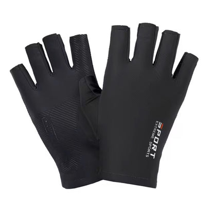 "Half-Finger Ice Silk Gloves for Cycling & Outdoor"