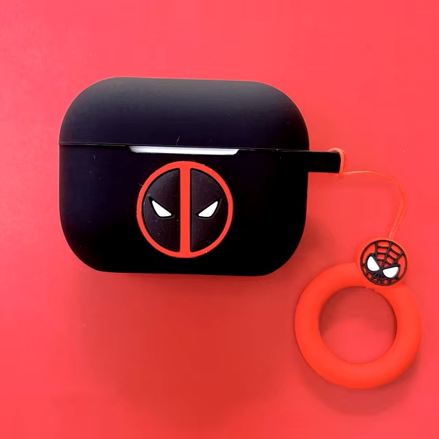 Cartoon Marvel Deadpool Earphone Case Cover For Airpods 4/Pro 2/3/1 2 Silicone Wireless Earbuds Protective Shell With KeychainzT dealshavens