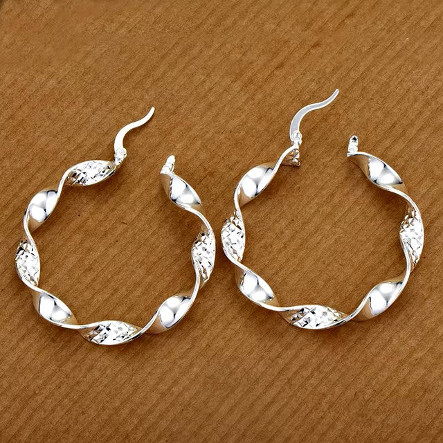 Original 925 Sterling Silver Earrings Hearts For Women Exquisite Student Girlfriend Jewelry Accessories Wedding Fashion Gift dealshavens