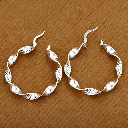 Original 925 Sterling Silver Earrings Hearts For Women Exquisite Student Girlfriend Jewelry Accessories Wedding Fashion Gift dealshavens