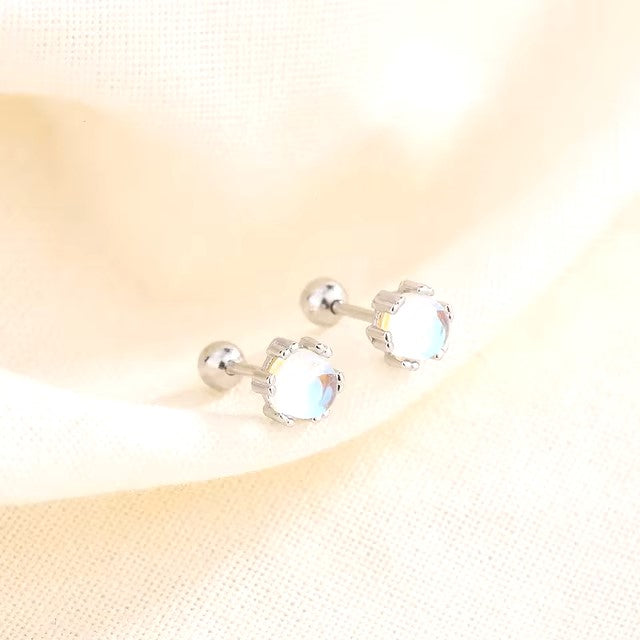 Korean 925 Silver Needle Tragus Piercing Helix Studs Earrings for Women 2Pcs Butterfly Heart Trendy Ear Piercing Body Jewelry dealshavens