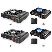 Stove Stainless Steel Outdoor Gas Tank Stove with Carry Case Butane Stove