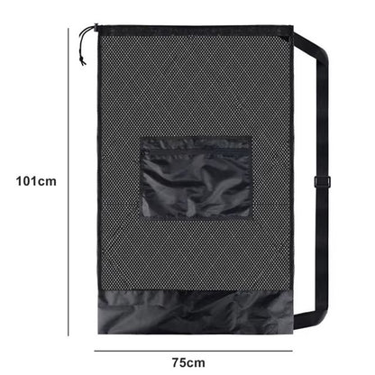 "Drawstring Sports Ball Bag – Football & Basketball"