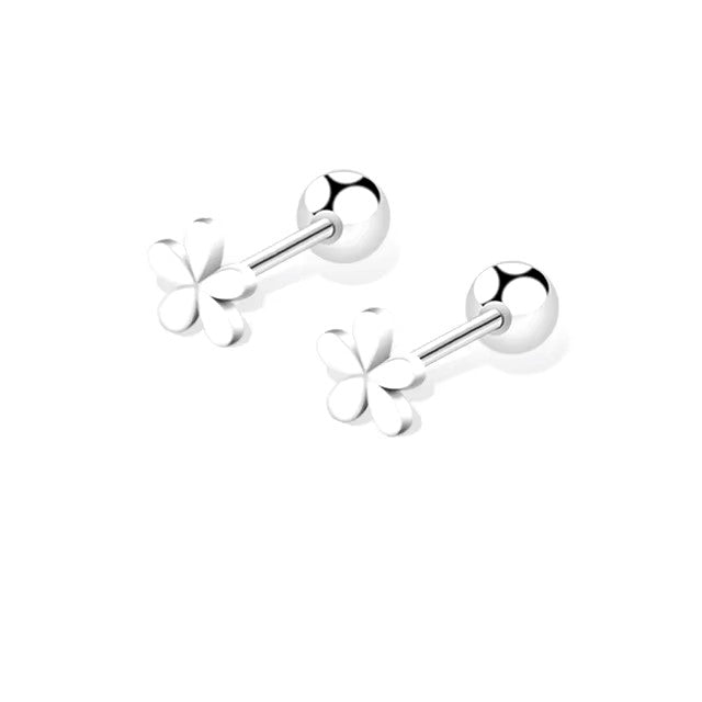 Korean 925 Silver Needle Tragus Piercing Helix Studs Earrings for Women 2Pcs Butterfly Heart Trendy Ear Piercing Body Jewelry dealshavens