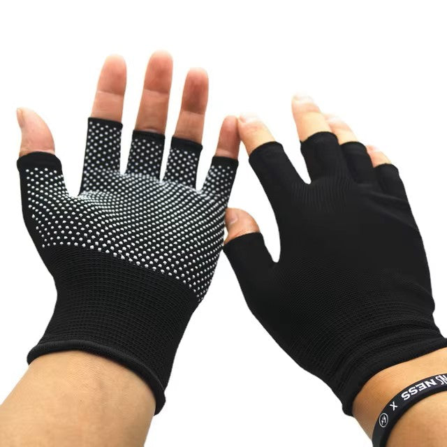 "Half-Finger Ice Silk Gloves for Cycling & Outdoor"