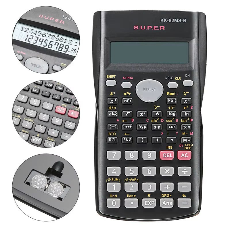 Scientific Calculator with 240 Functions and 2-Line Screen Multi-purpose Portable Student Calculator for Math Teaching - Dealshavens