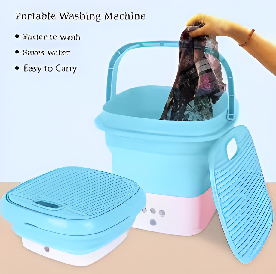 Portable Foldable Mini Washing Machine, 11L, 3 Cleaning Modes - Dealshavens