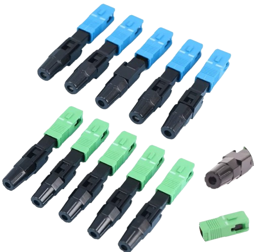 5Pcs/set FTTH SC APC Single Mode SC UPC Fiber Optic Quick Connector FTTH Fiber Optic Fast Connector SC Fiber Field Assembly Tool