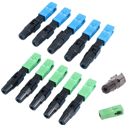 5Pcs/set FTTH SC APC Single Mode SC UPC Fiber Optic Quick Connector FTTH Fiber Optic Fast Connector SC Fiber Field Assembly Tool