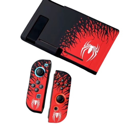 جراب بتصميم العنكبوت لجهاز Nintendo Switch Oled Con Shell Kawaii Soft TPU Silicone غطاء واقٍ ملحقات