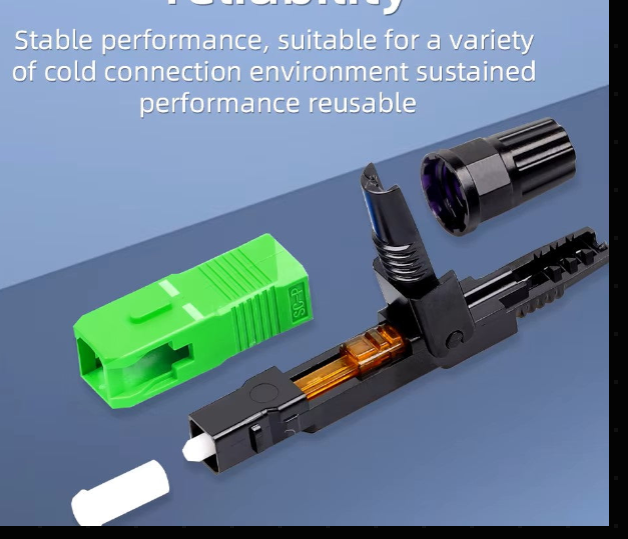 SIGS Fiber Cold Splicer Fiber Optic Connector SC-APC Connector FTTH Embedded Leather Wire Quick Connector