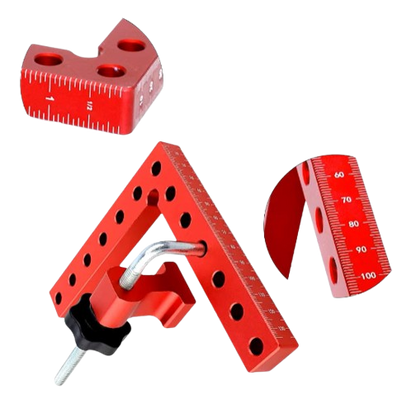 2Pc 90 Degrees L-Shaped Auxiliary Fixture Splicing Board Positioning Panel Fixed Clip Carpenter's Square Ruler Woodworking Tool