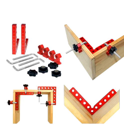 2Pc 90 Degrees L-Shaped Auxiliary Fixture Splicing Board Positioning Panel Fixed Clip Carpenter's Square Ruler Woodworking Tool