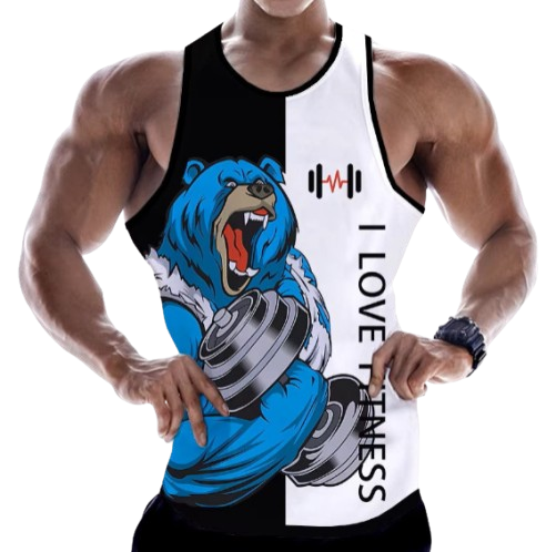 Rottweiler Love Fitness 3D Printed Tank Tops Animal Letter Print Tops Tees Sleeveless Vest Men Harajuku Streetwear GYM T-shirt