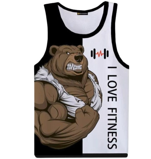 Rottweiler Love Fitness 3D Printed Tank Tops Animal Letter Print Tops Tees Sleeveless Vest Men Harajuku Streetwear GYM T-shirt