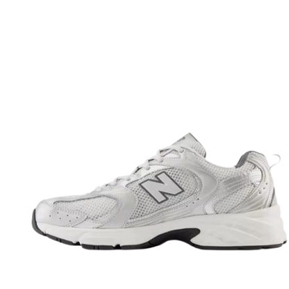 Original New Balance NB 530 Classic Vintage Mesh Fabric Faux Leather Casual Men's and Women's Running Shoes White Silver MR530SG