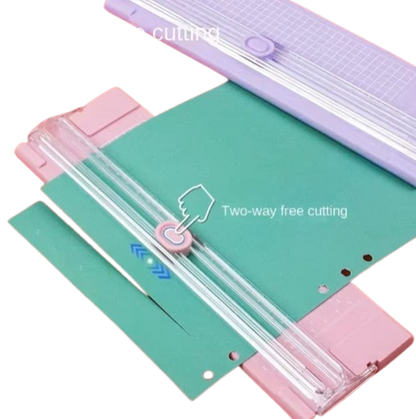 A4 Bidirectional Cutting Paper Cutter with Pull-out Ruler for Photo Trimmers Scrapbook Lightweight Cutting Mat Machine