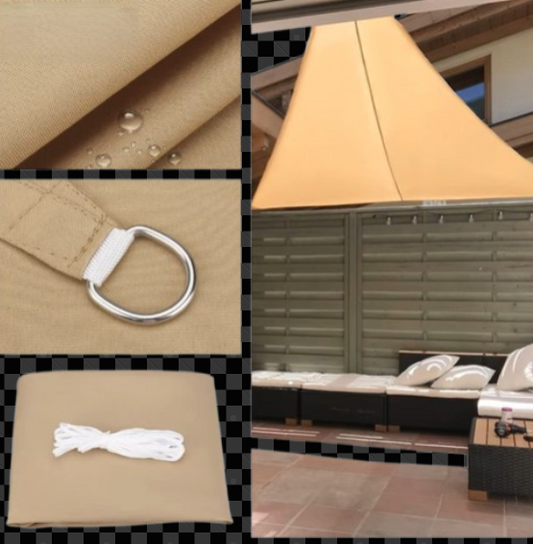 "Sunshade 5x5x5M Waterproof Triangle Outdoor Canopy"