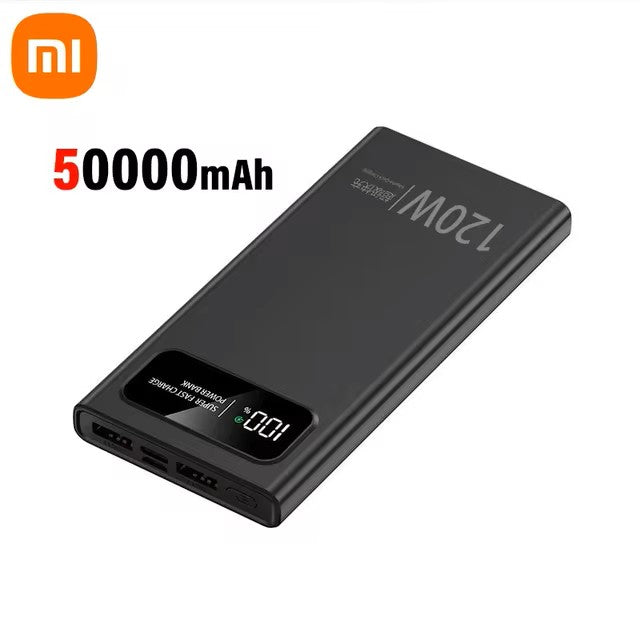 Xiaomi 120W Mobile Power Bank Super Fast Charge 50000mAh Large Capacity Fast Charge Battery External Battery Mobile Power Bank