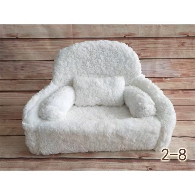 Newborn Photography Props MINI Sofa Chair Full Moon Baby Shooting Sofa Baby Taking Pictures Soft Small Seat Solid Color Sofa - Dealshavens