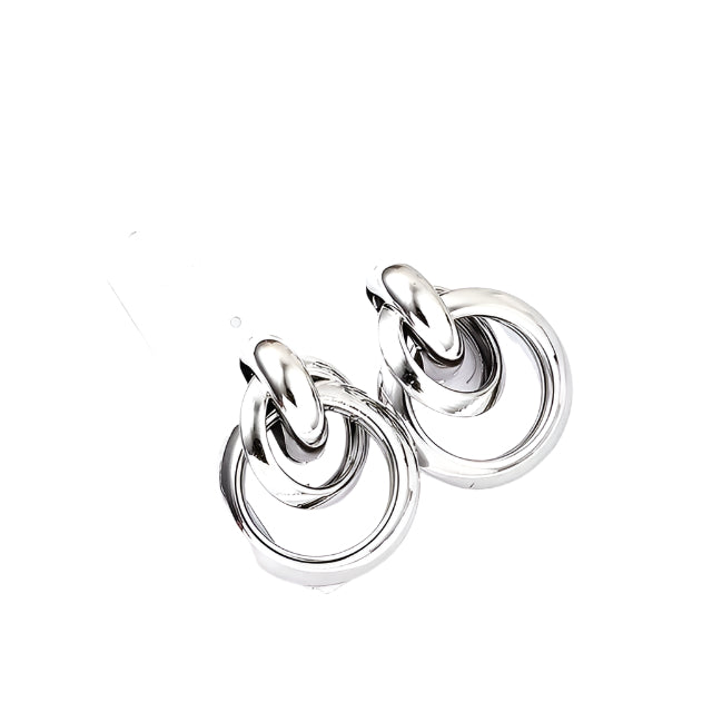 Fashion Metal Women Drop Earrings Hollow Geometric Dangle Earrings for Girls Punk Round Earrings Fashion Brincos Gift dealshavens